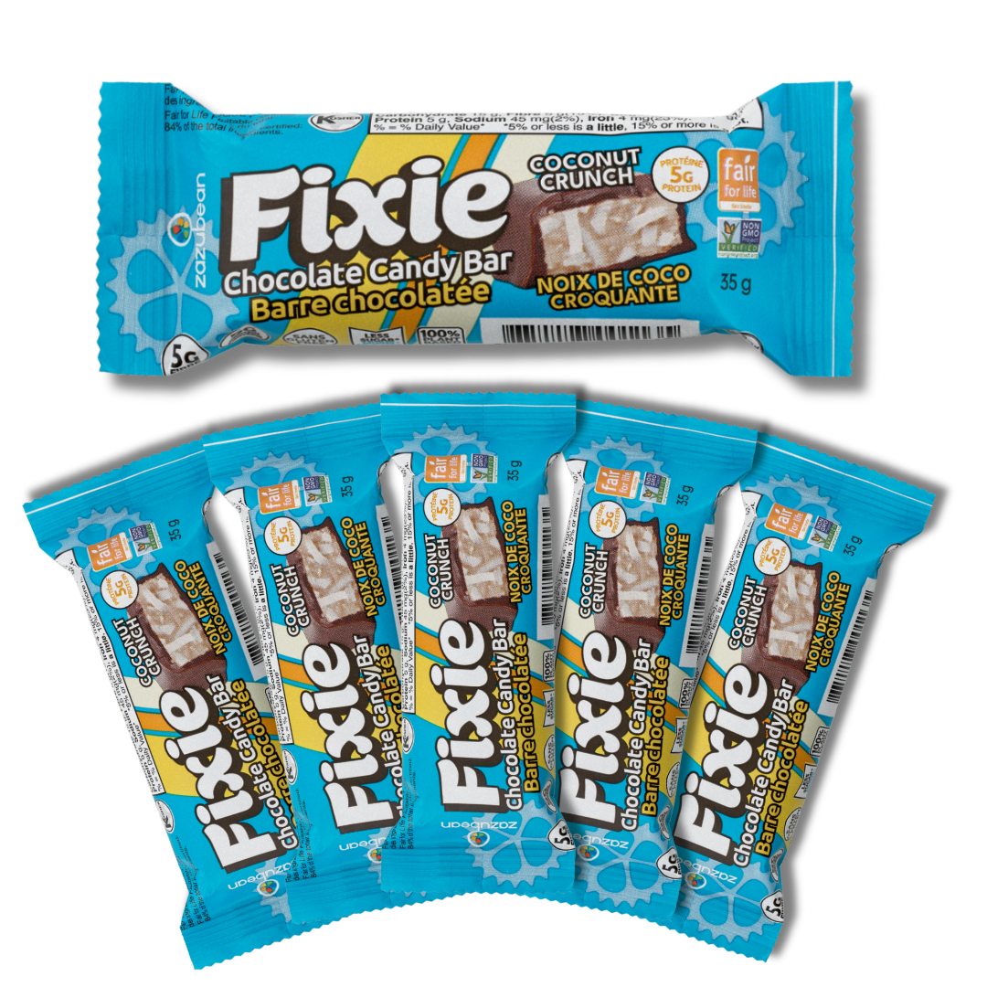 FIXIE: Coconut Crunch Chocolate Fuel Bar — Zazubean Organic